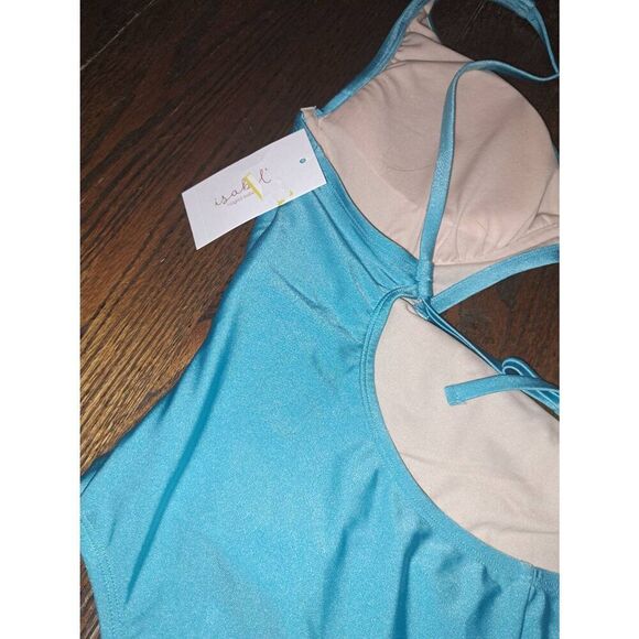 HOST PICK! New XXL Blue Isabel Maternity Ingrid & Isabel Swimsuit Bathing Suit - Picture 4 of 5